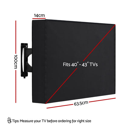 Artiss 40-43 Inch TV Cover Waterproof Outdoor Patio Flat Television Protector 3