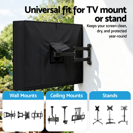 Artiss 40-43 Inch TV Cover Waterproof Outdoor Patio Flat Television Protector 5