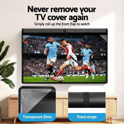 Artiss 55-58 Inch TV Cover Waterproof Outdoor Patio Flat Television Protector 8