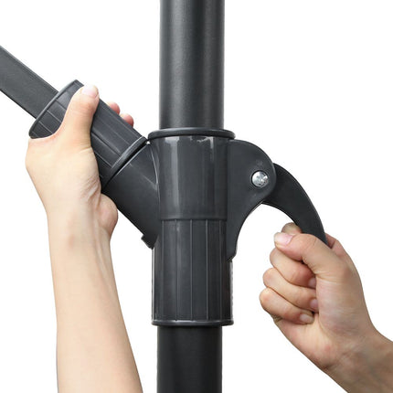 Instahut 3m Outdoor Umbrella Cantilever Beach Garden Patio Navy 8