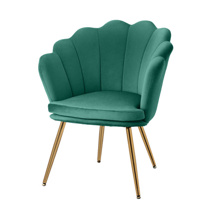 Artiss Armchair Velvet Green Callista 2