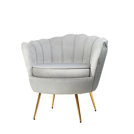 Artiss Armchair Velvet Grey Callista 2