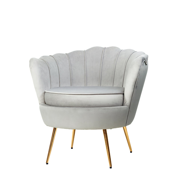 Artiss Armchair Velvet Grey Callista 2