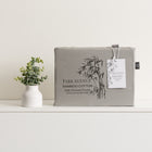 500 Thread Count Charcoal Bamboo Cotton Super King Combo Set by Park Avenue