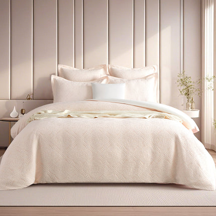 Bella Blush Jacquard European Pillowcase by Renee Taylor