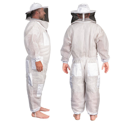 Beekeeping Bee Full Suit 3 Layer Mesh Ultra Cool Ventilated Round Head Beekeeping Protective Gear SIZE M 2
