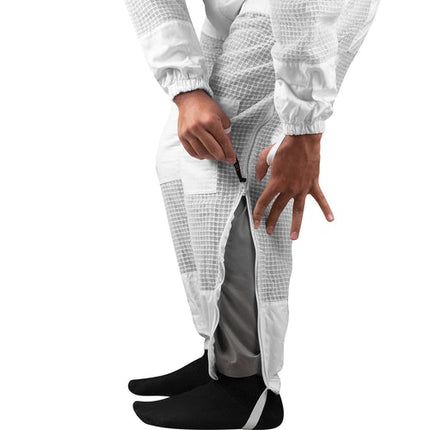 OZBee Premium Full Suit 3 Layer Mesh Ultra Cool Ventilated Round Head Beekeeping Protective Gear Size  2XL 3