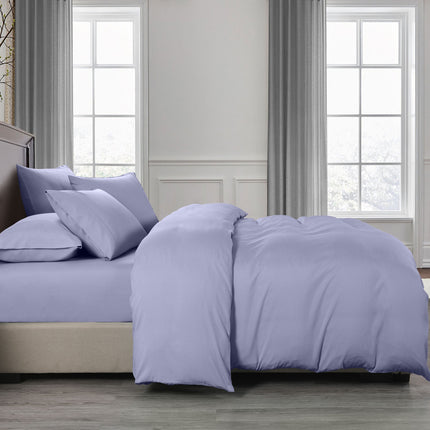 Royal Comfort 2000TC Quilt Cover Set Bamboo Cooling Hypoallergenic Breathable - King - Lilac Grey 3