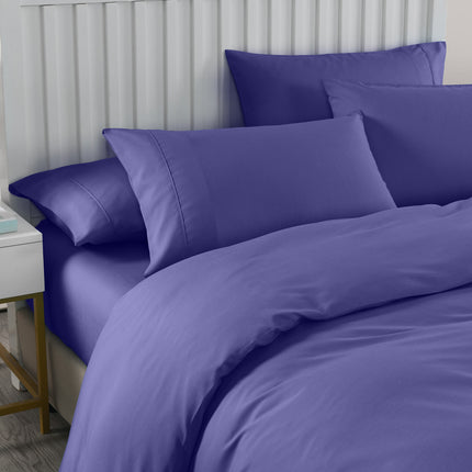Royal Comfort 2000TC Quilt Cover Set Bamboo Cooling Hypoallergenic Breathable - King - Royal Blue 2