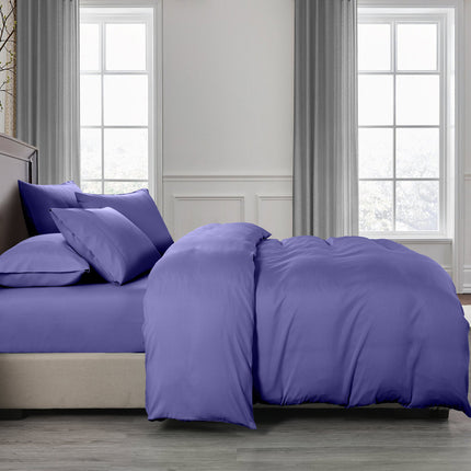 Royal Comfort 2000TC 6 Piece Bamboo Sheet & Quilt Cover Set Cooling Breathable - Double - Royal Blue 4