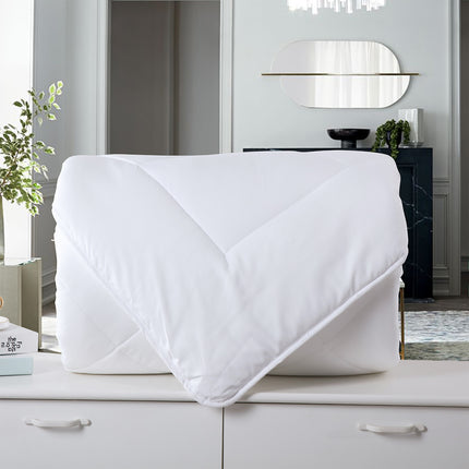 Royal Comfort 260GSM Deluxe Eco-Silk Touch Quilt 100% Cotton Cover - King - White 3