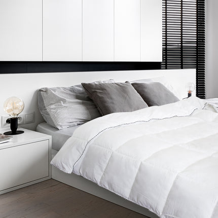 Royal Comfort Bamboo Blend Quilt 250GSM Luxury  Duvet 100% Cotton Cover - Double - White 4