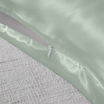Royal Comfort Mulberry Soft Silk Hypoallergenic Pillowcase Twin Pack 51 x 76cm - Sage 6
