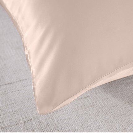 Royal Comfort Mulberry Soft Silk Hypoallergenic Pillowcase Twin Pack 51 x 76cm - Champagne Pink 5