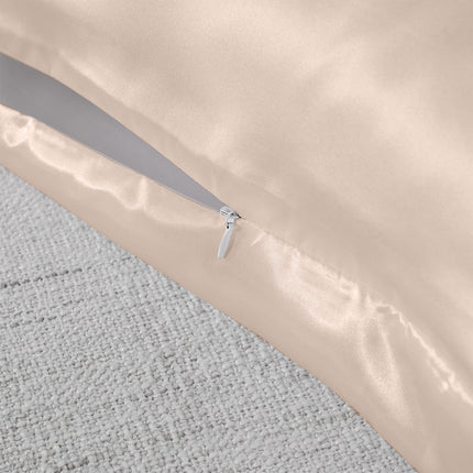 Royal Comfort Pure Silk Pillow Case 100% Mulberry Silk Hypoallergenic Pillowcase - Champagne Pink 4