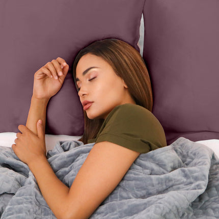 Royal Comfort Pure Silk Pillow Case 100% Mulberry Silk Hypoallergenic Pillowcase - Malaga Wine 6
