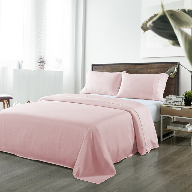 Royal Comfort Bamboo Blended Sheet & Pillowcases Set 1000TC Ultra Soft Bedding - Queen - Bubble Bath 2