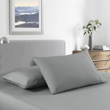 Royal Comfort 2000 Thread Count Bamboo Cooling Sheet Set Ultra Soft Bedding - Queen - Mid Grey 3