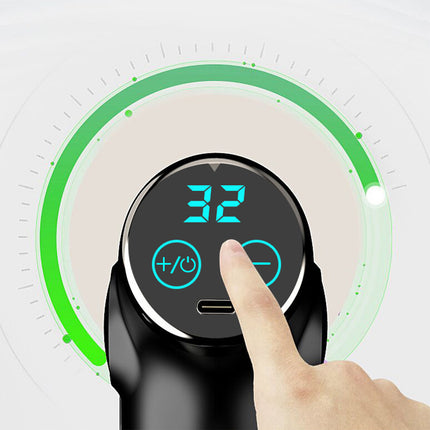 FitSmart LCD Display Mini Vibration Therapy Massage Device Black 2