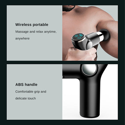 FitSmart LCD Display Mini Vibration Therapy Massage Device Black 6