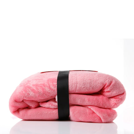 Royal Comfort Snug Hoodie Nightwear Super Soft Reversible Coral Fleece 750GSM - Pink 5