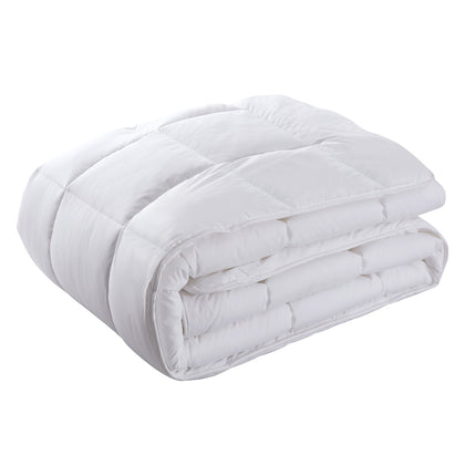 Royal Comfort 800GSM Silk Blend Quilt Duvet Ultra Warm Winter Weight  - Single - White 6