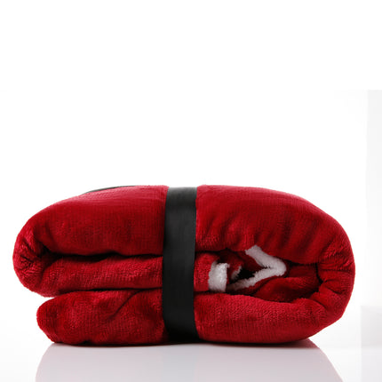 Royal Comfort Snug Hoodie Nightwear Super Soft Reversible Coral Fleece 750GSM - Red 5