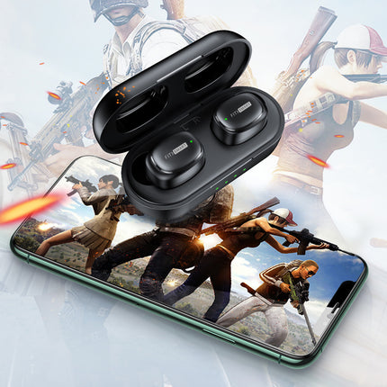 FitSmart In Ear Buds with Charging Case Portable Wireless Black 4