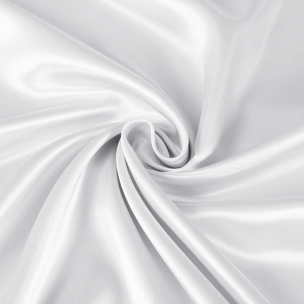 Royal Comfort Satin Sheet Set 3 Piece Fitted Sheet Pillowcase Soft  - King - White 4