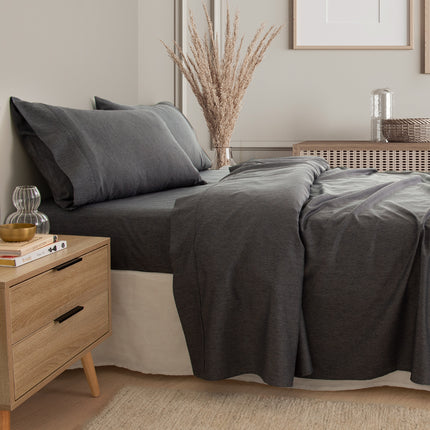 Royal Comfort 3000 Thread Count Bamboo Cooling Sheet Set - King - Charcoal 2