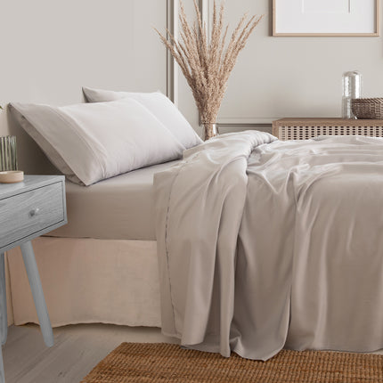 Royal Comfort 3000 Thread Count Bamboo Cooling Sheet Set - King - Mid Grey 2