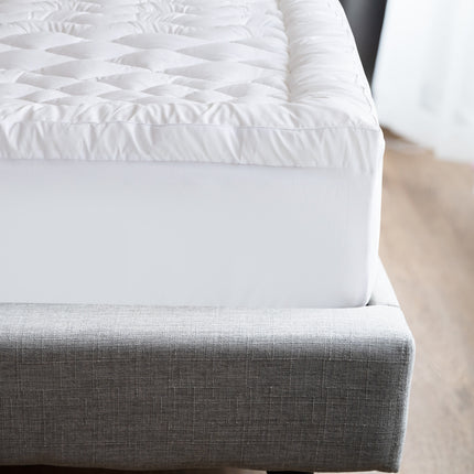 Royal Comfort 1200GSM Deluxe 7-Zone Mattress Topper Luxury Gusset Breathable - Queen - White 3