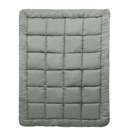 Royal Comfort Charcoal Bamboo Blend Topper 800GSM 45cm Skirt Luxury Bedding - King - Charcoal 14