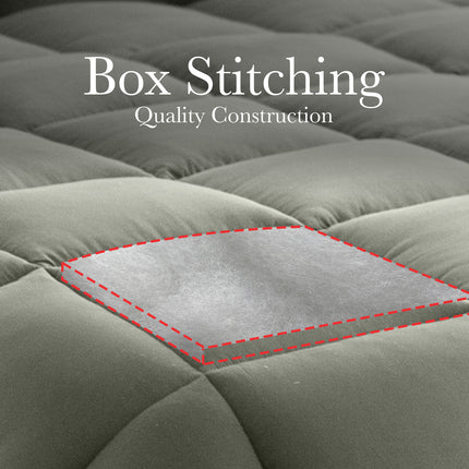 Royal Comfort 350GSM Charcoal Bamboo Quilt Luxury Bedding Duvet All Seasons - Double - Charcoal 8