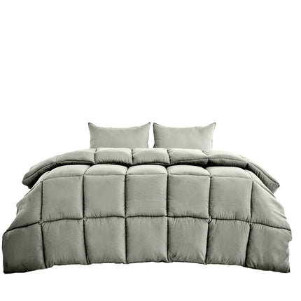 Royal Comfort 350GSM Charcoal Bamboo Quilt Luxury Bedding Duvet All Seasons - King - Charcoal 15