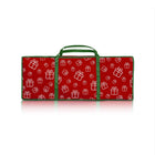 Santa's Helper Printed Christmas Paper Storage Bag With 5 Rolls and Scissors Set
