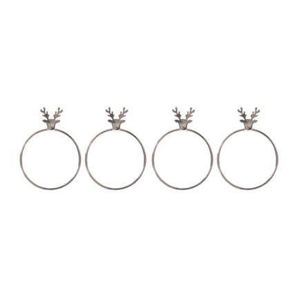 Bread and Butter Napkin Rings - Stag Head - 4 Pack 2