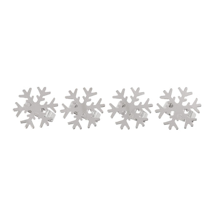 Bread and Butter Napkin Rings - Snow Flake - 4 Pack 2