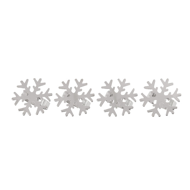 Bread and Butter Napkin Rings - Snow Flake - 4 Pack 2