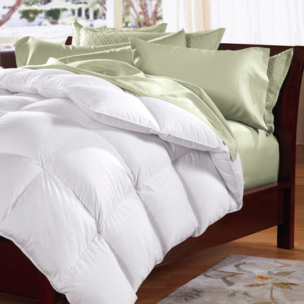 500GSM Soft Goose Feather Down Quilt Duvet  95% Feather 5% Down All-Seasons - Double - White 2