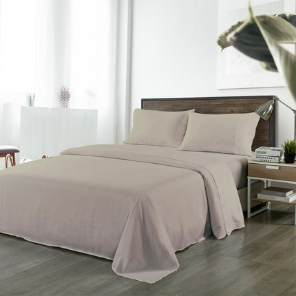 Royal Comfort Bamboo Blended Sheet & Pillowcases Set 1000TC Ultra Soft Bedding - Queen - Warm Grey 2