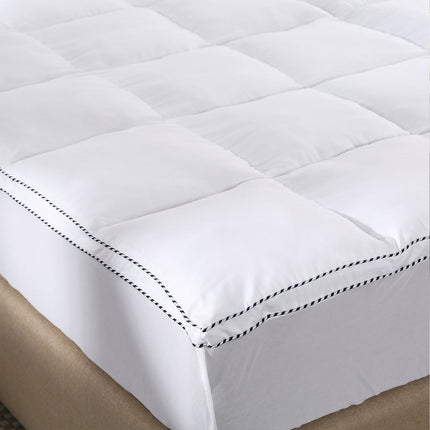 Royal Comfort 1000GSM Luxury Bamboo Fabric Gusset Mattress Pad Topper Cover - Queen - White 3