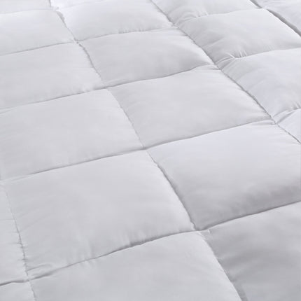 Royal Comfort 1000GSM Luxury Bamboo Fabric Gusset Mattress Pad Topper Cover - Queen - White