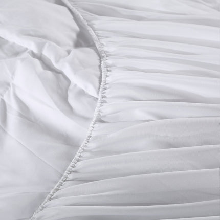 Royal Comfort 1000GSM Luxury Bamboo Fabric Gusset Mattress Pad Topper Cover - Queen - White 6