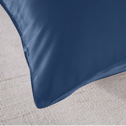 Royal Comfort Mulberry Soft Silk Hypoallergenic Pillowcase Twin Pack 51 x 76cm - Navy 5