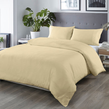 Royal Comfort Bamboo Blended Quilt Cover Set 1000TC Ultra Soft Luxury Bedding - Double - Ivory 2