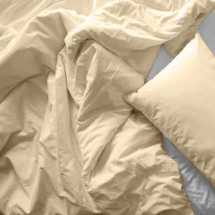 Royal Comfort Bamboo Blended Quilt Cover Set 1000TC Ultra Soft Luxury Bedding - Double - Ivory 3