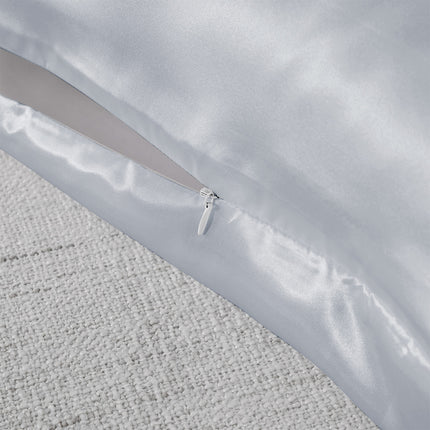 Royal Comfort Pure Silk Pillow Case 100% Mulberry Silk Hypoallergenic Pillowcase - Silver 4