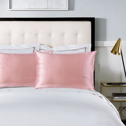 Royal Comfort Pure Silk Pillow Case 100% Mulberry Silk Hypoallergenic Pillowcase - Blush 9