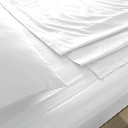 Royal Comfort 1000TC Hotel Grade Bamboo Cotton Sheets Pillowcases Set Ultrasoft - Queen - White 4